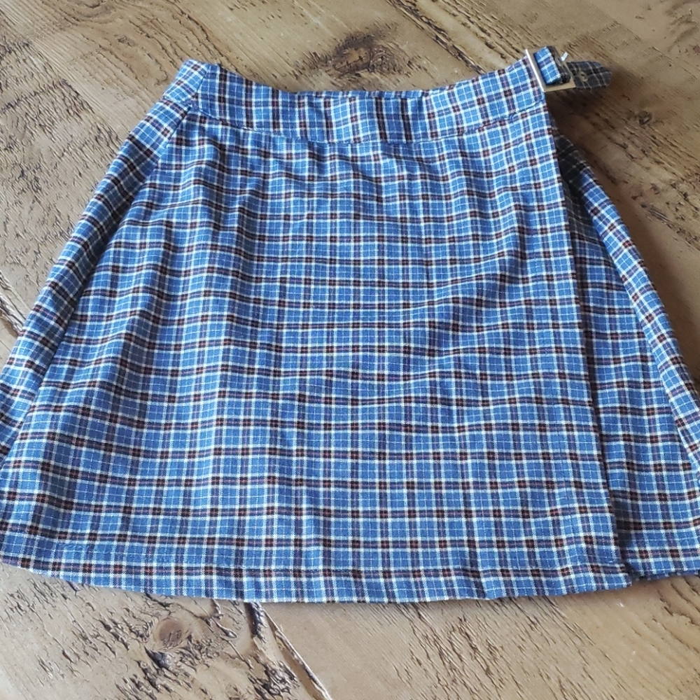 John Galt Emerson plaid skirt